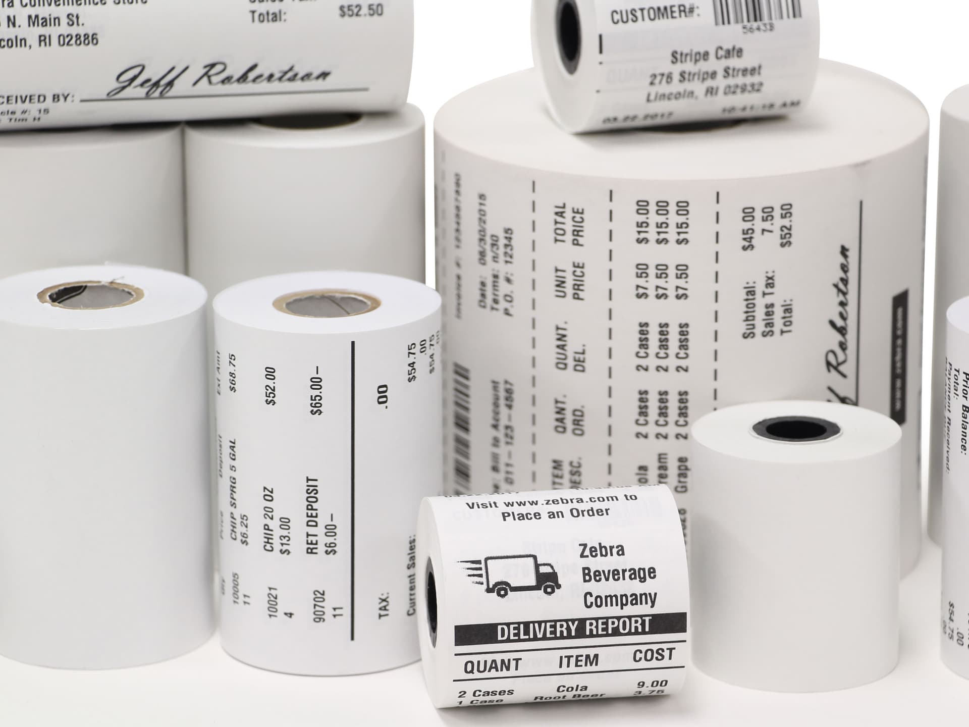 Zebra ZEBRA RECEIPT PAPER Labels – part number 3004537